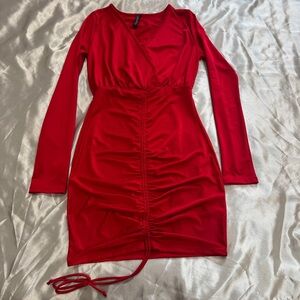 Red Long Sleeve Dress